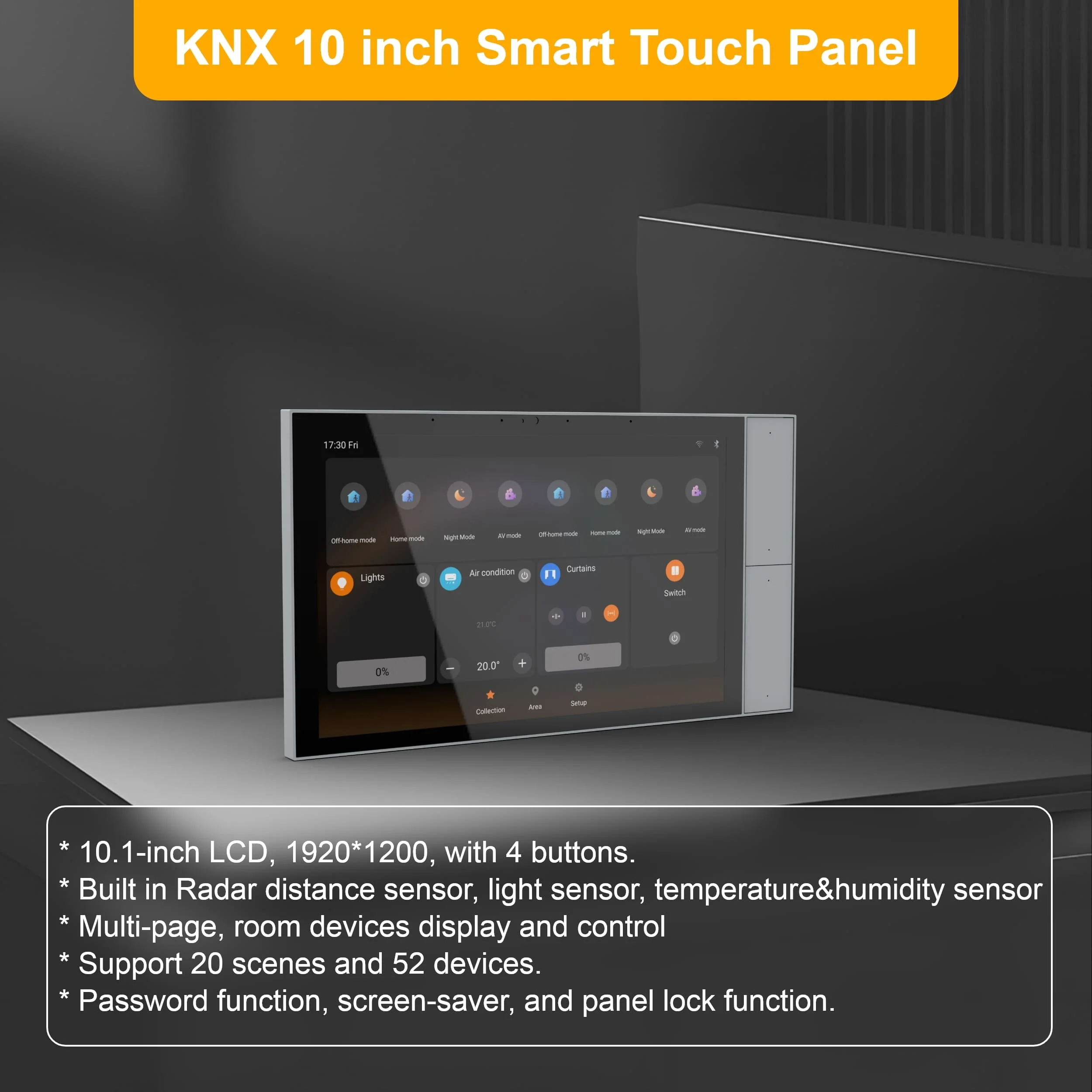 Smart Home Knx System - 2026 Smart Touch Panel voor bussysteem