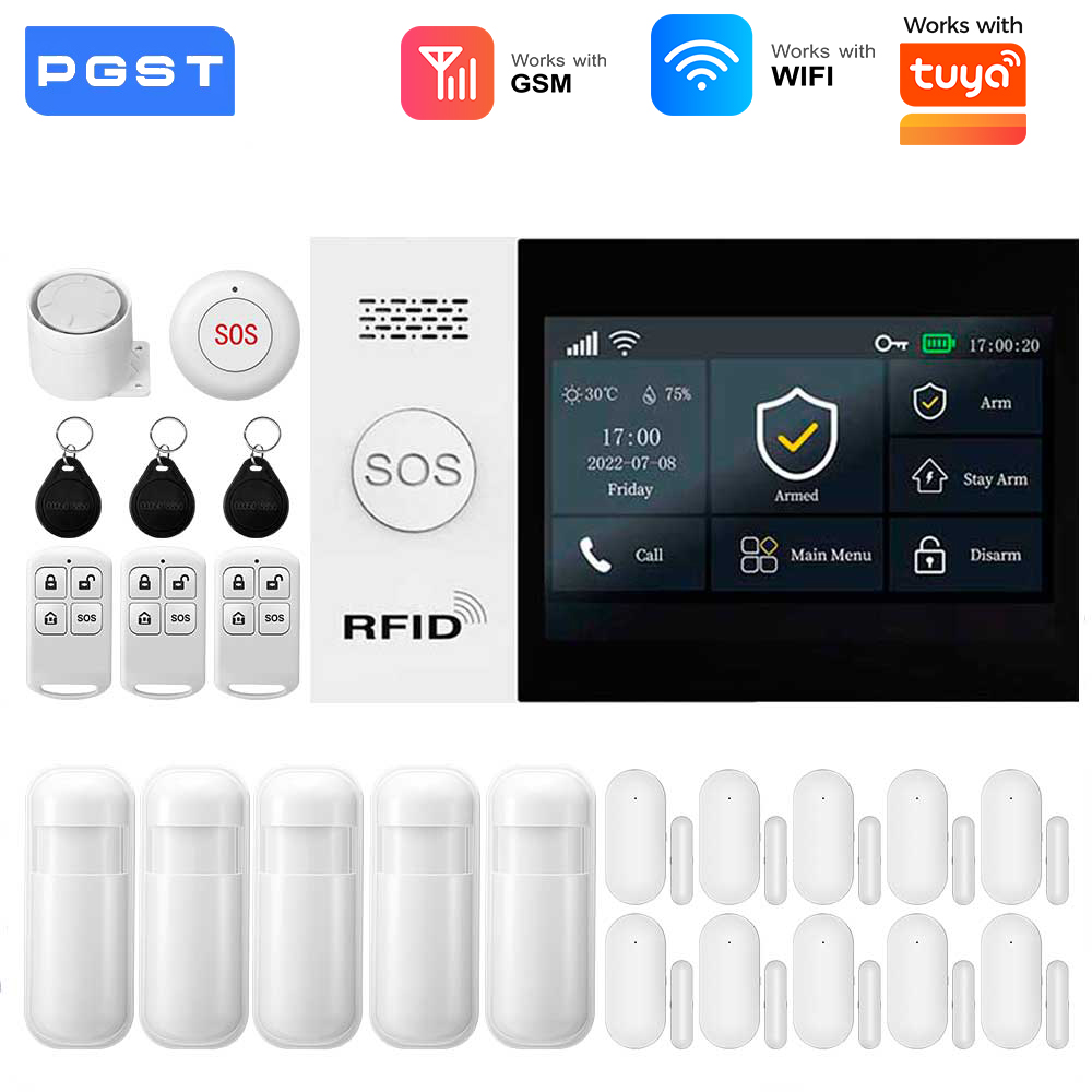 Smart Home Wiser - 2.4G WIFI Smart GSM Alarmsysteem Werkt