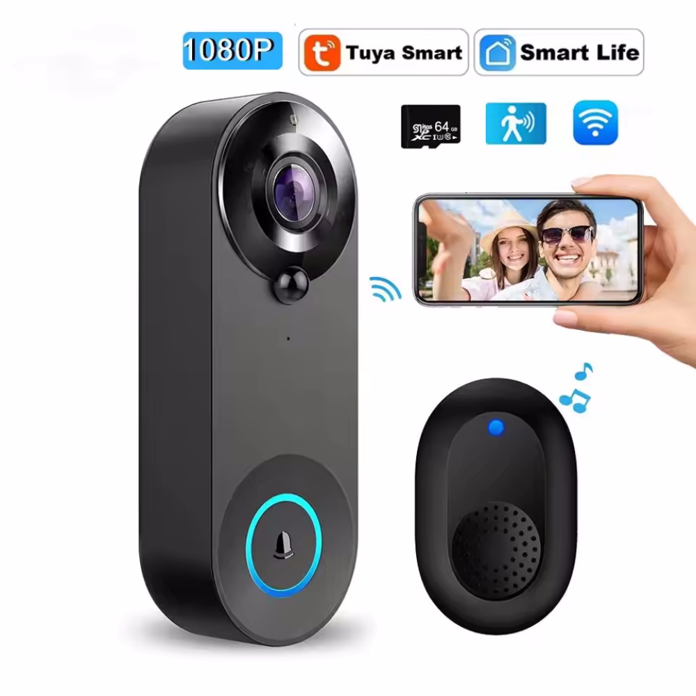 Smart Home Video Doorphone Ezviz - Tuya 1080P Draadloze WIFI Deurbel Video-intercom