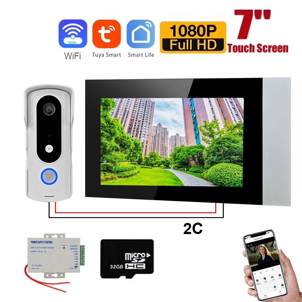 Smart Home Video Doorphone Ezviz - 2 Draad Smart Home Tuya Wifi