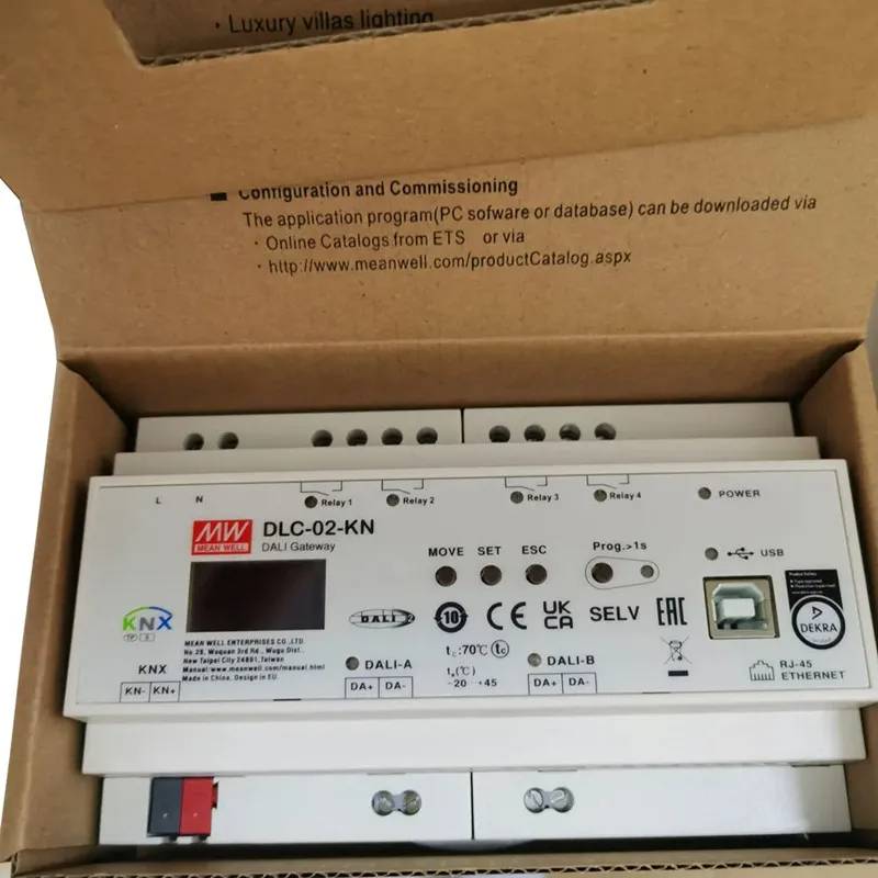 Smart Home Knx System - Mean Well DLC-02-KN KNX naar DALI