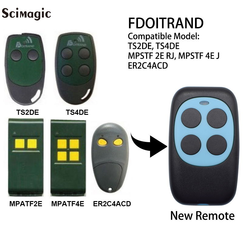 Smart Garage Door Opener - Fdoitrand Compatibele afstandsbediening 433MHz stevige doitrand
