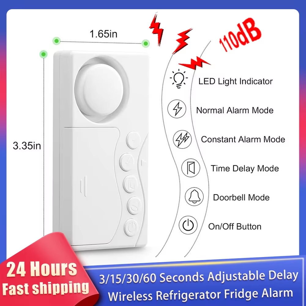 Wireless Door Sensor - Nieuwe Vriezer Deur Alarm Met Vertraging