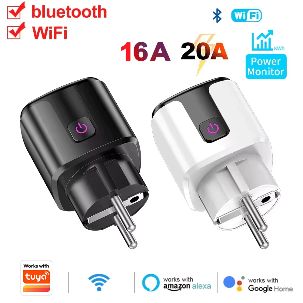 Tuya Wifi Socket - WiFi EU Smart Socket Stekker Werkt