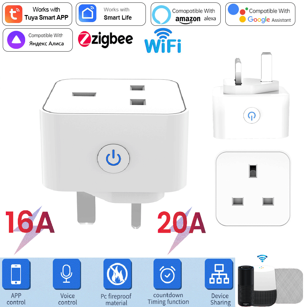 Tuya Wifi Socket - Tuya Smart Socket 16A/20A WiFi of