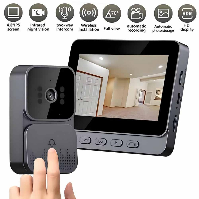 Smart Home Video Doorphone Ezviz - Slimme WiFi 2.4G draadloze deurbel video-intercom