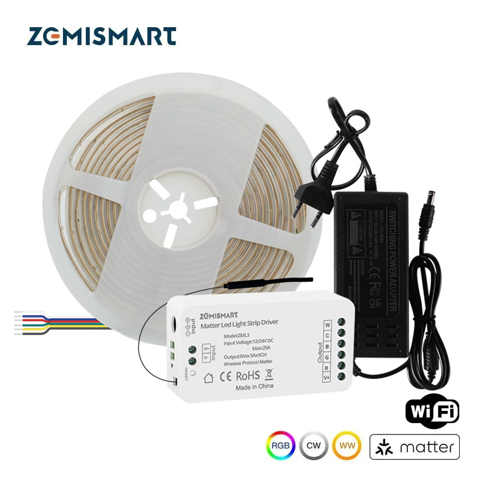 Wifi Led Dimmer - Zemismart COB Led Strip Licht RGBCW