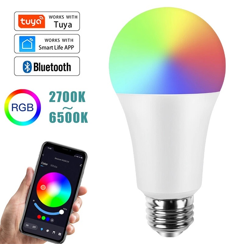Wifi Led Dimmer - E27 WiFi Smart LED-lamp RGBCW Kleurrijk
