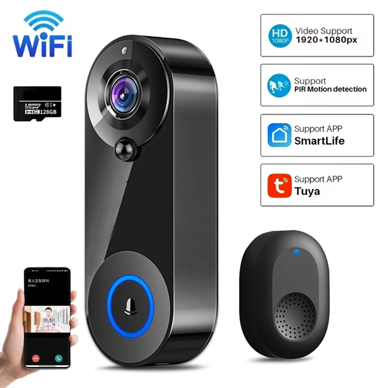 Smart Home Video Doorphone Ezviz - Tuya Video Deurbel Camera 1080P WiFi