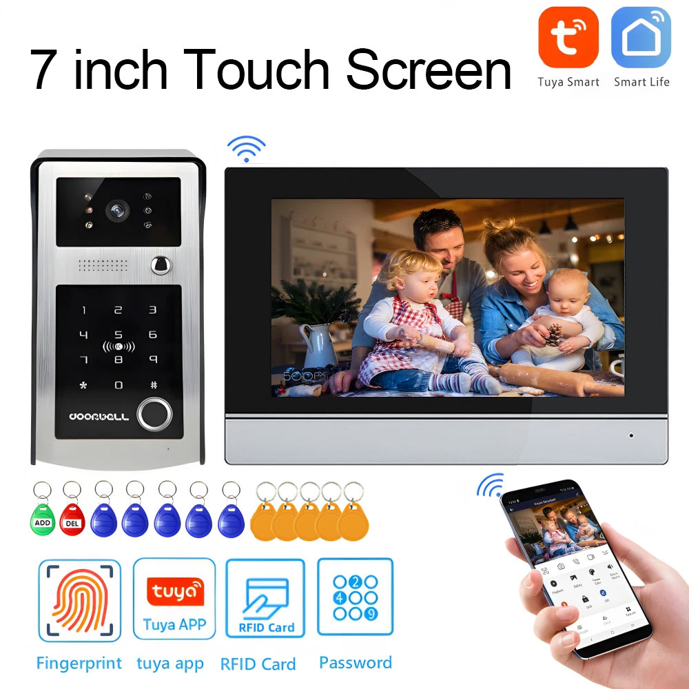 Smart Home Video Doorphone Ezviz - Wifi Tuya 7 inch touchscreen wifi
