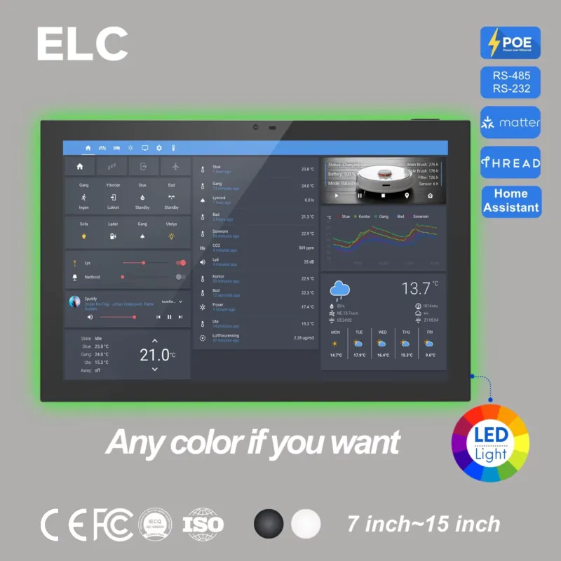 Smart Home Tools - Home Assistant 10,1 inch Android 14