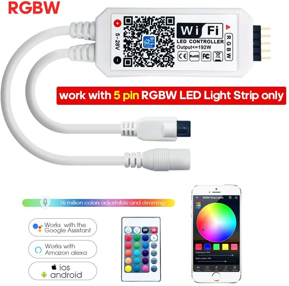 Wifi Led Dimmer - DC12V RGBW/RGBWW Wifi LED-controller met IR
