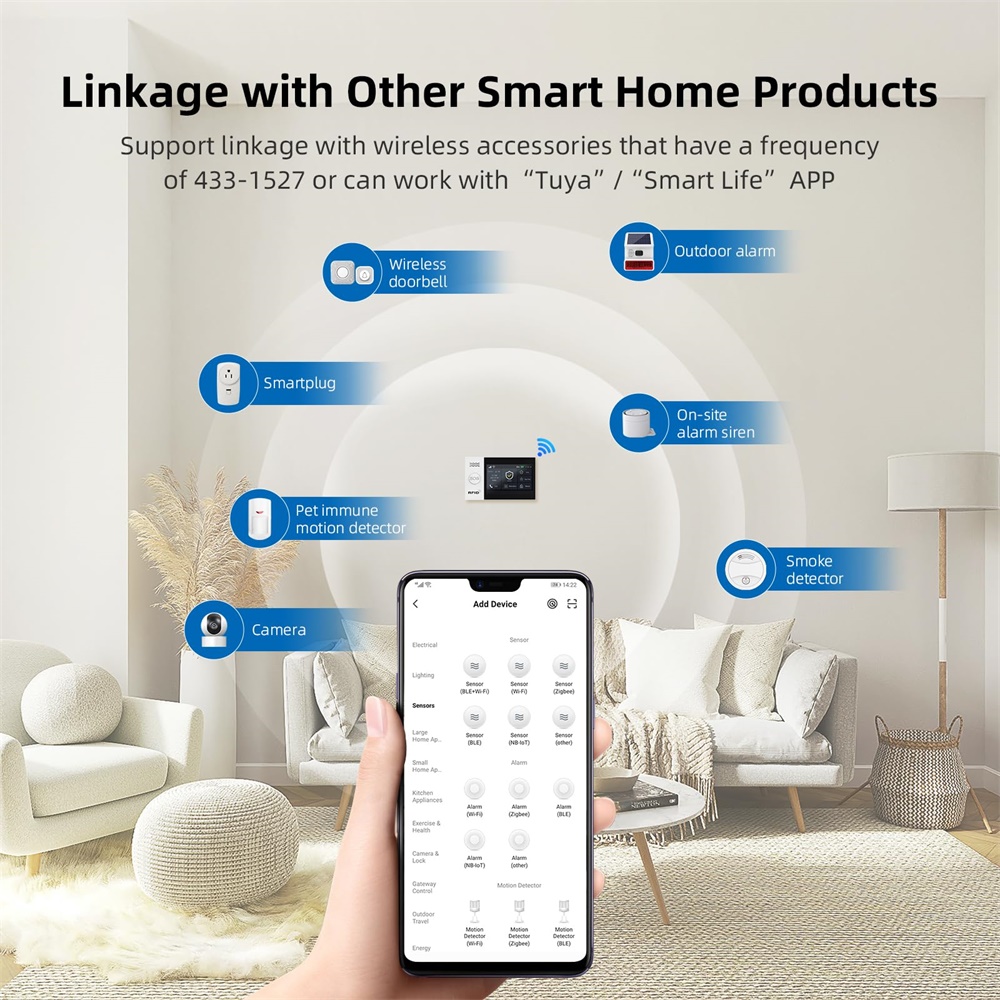 2.4G WIFI Smart GSM Alarmsyste - Smart Home Wiser recensie en prijs