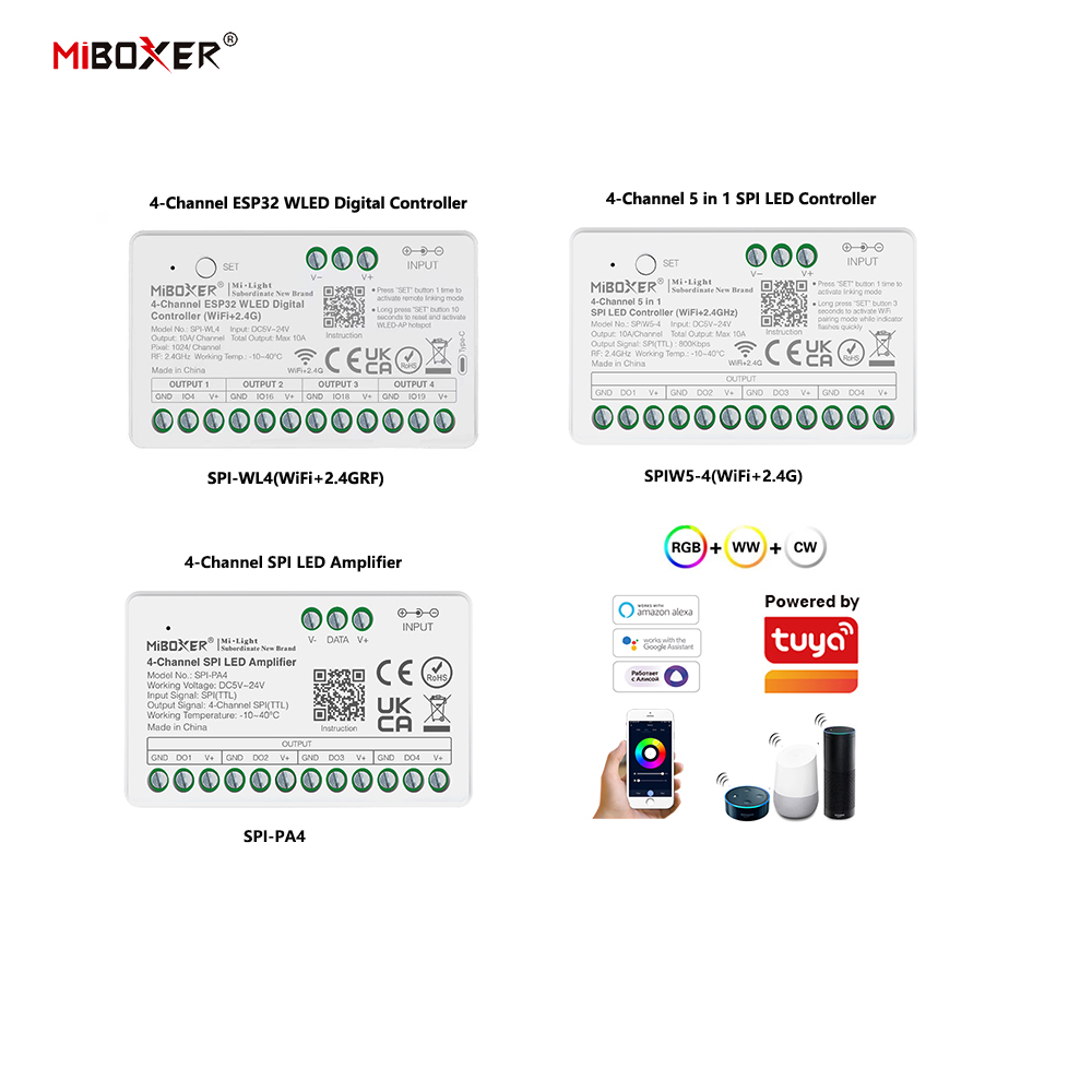 Miboxer SPIW5-4 5in1 SPI LED C - Wifi Led Dimmer recensie en prijs