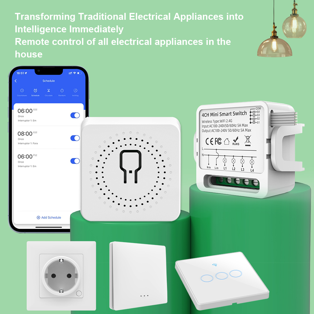 Tuya WiFi Smart Switch 1/2/3/4 - Tuya Wifi Socket recensie en prijs