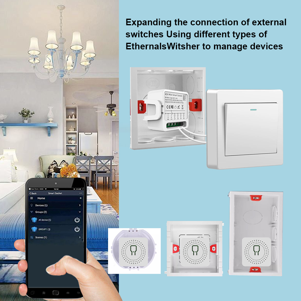 Tuya WiFi Smart Switch 1/2/3/4 - Tuya Wifi Socket recensie en prijs