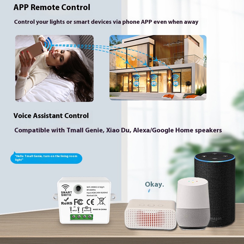 Het Tuya Smart Switch-Off-appa - Tuya Wifi Socket recensie en prijs