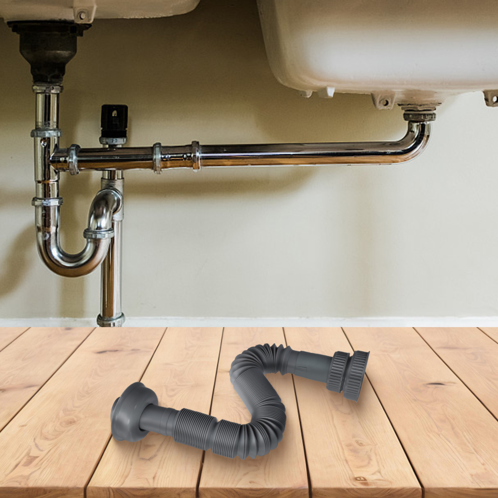 Afvoerpijp voor de gootsteen U - Smart Home Kitchen recensie en prijs