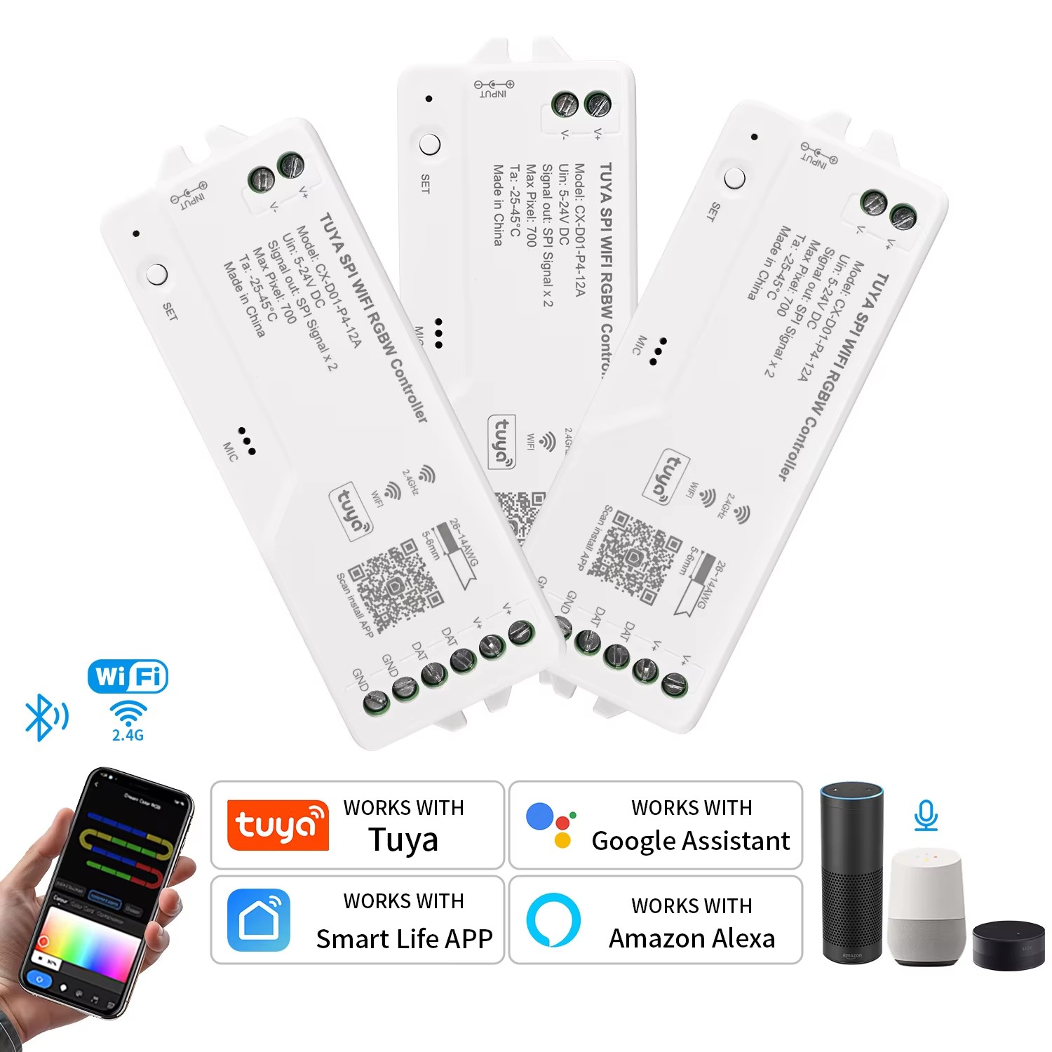 Tuya Wifi LED SPI RGBIC RGBWIC - Wifi Led Dimmer recensie en prijs