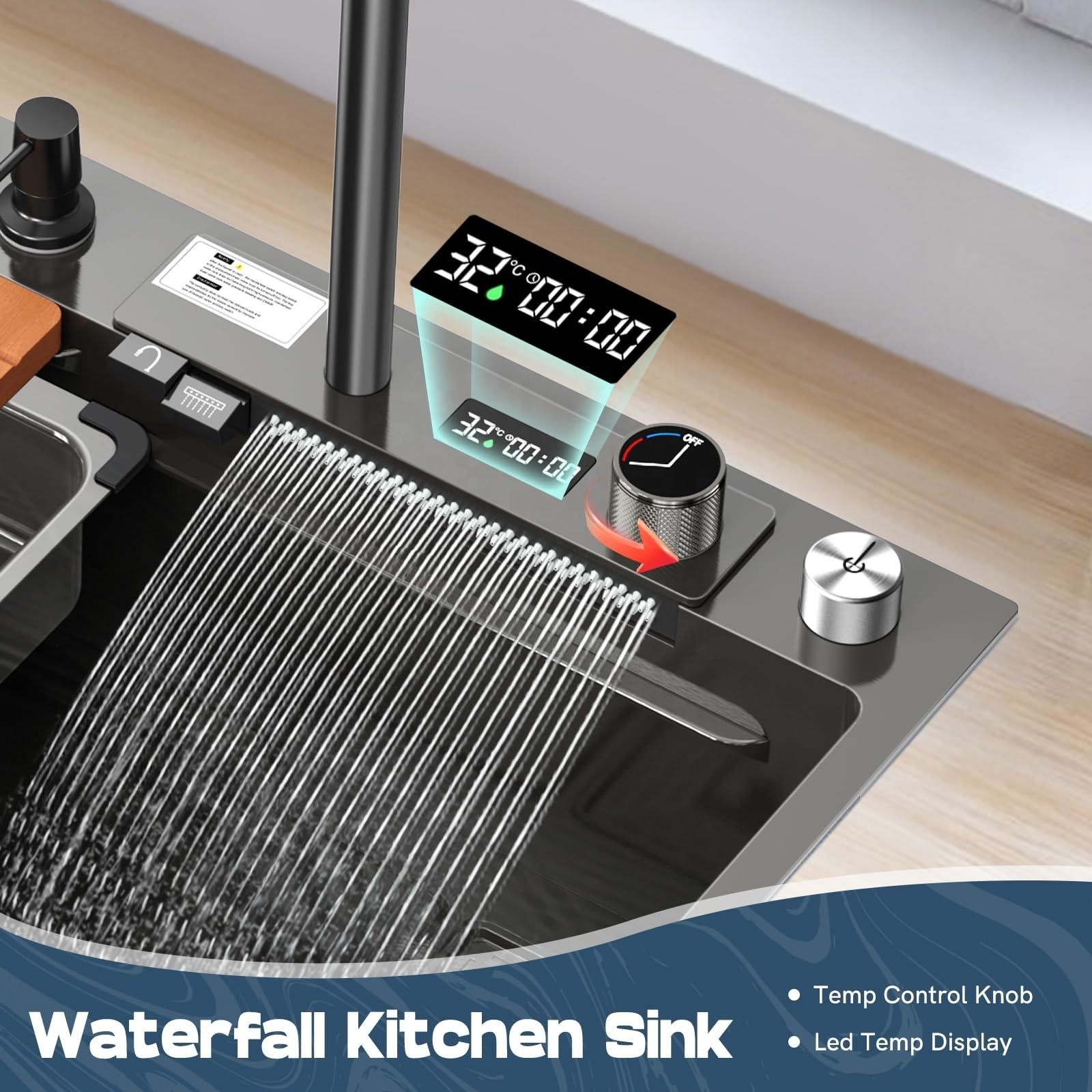 Moderne slimme roestvrijstalen - Smart Home Kitchen recensie en prijs