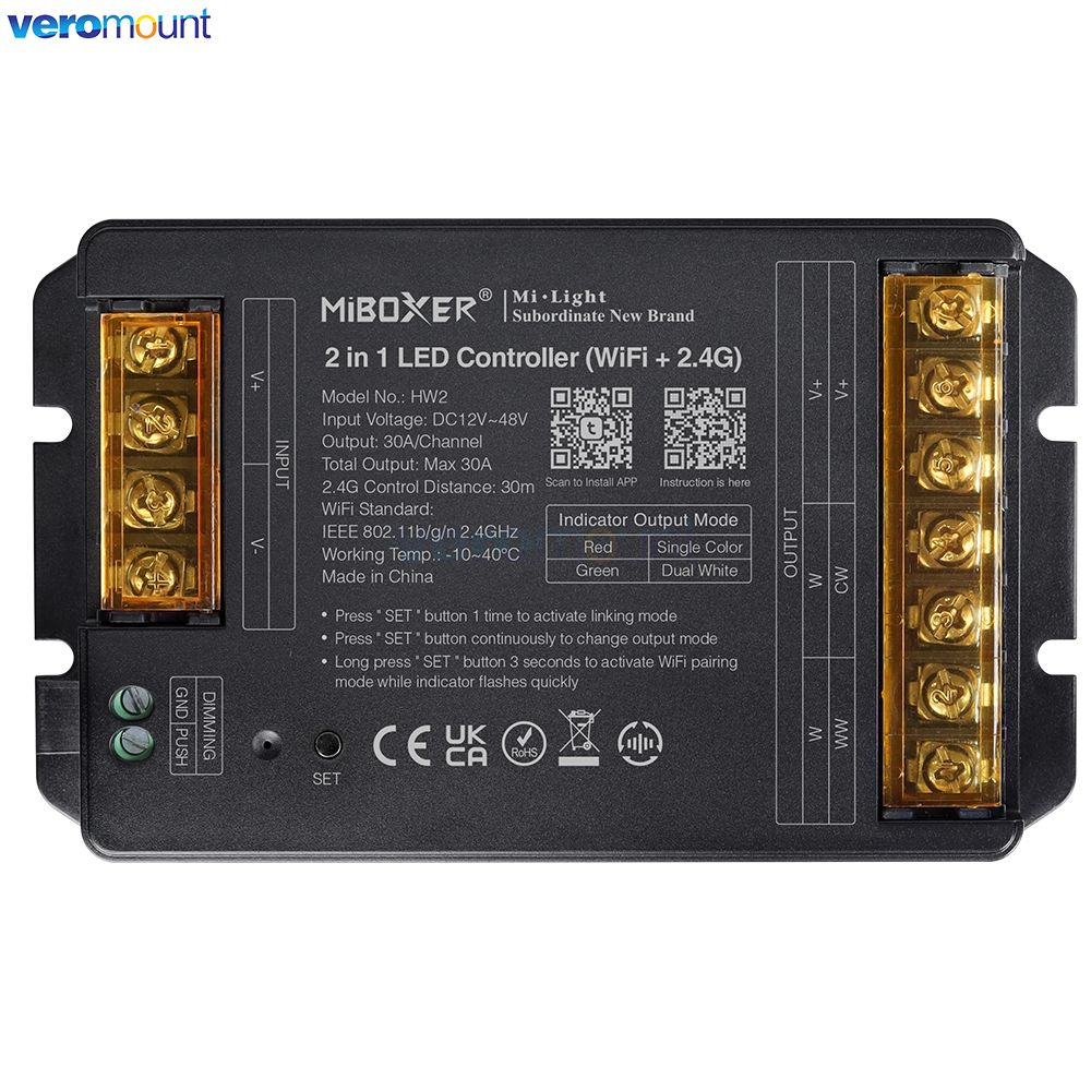 MiBoxer HW2 HR2 HZ2 2-in-1 HR5 - Wifi Led Dimmer recensie en prijs