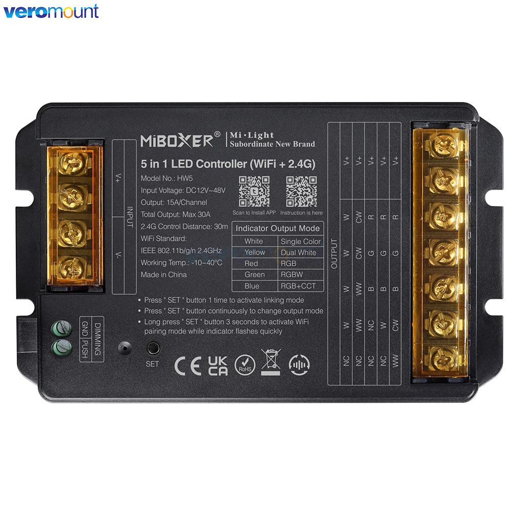 MiBoxer HW2 HR2 HZ2 2-in-1 HR5 - Wifi Led Dimmer recensie en prijs