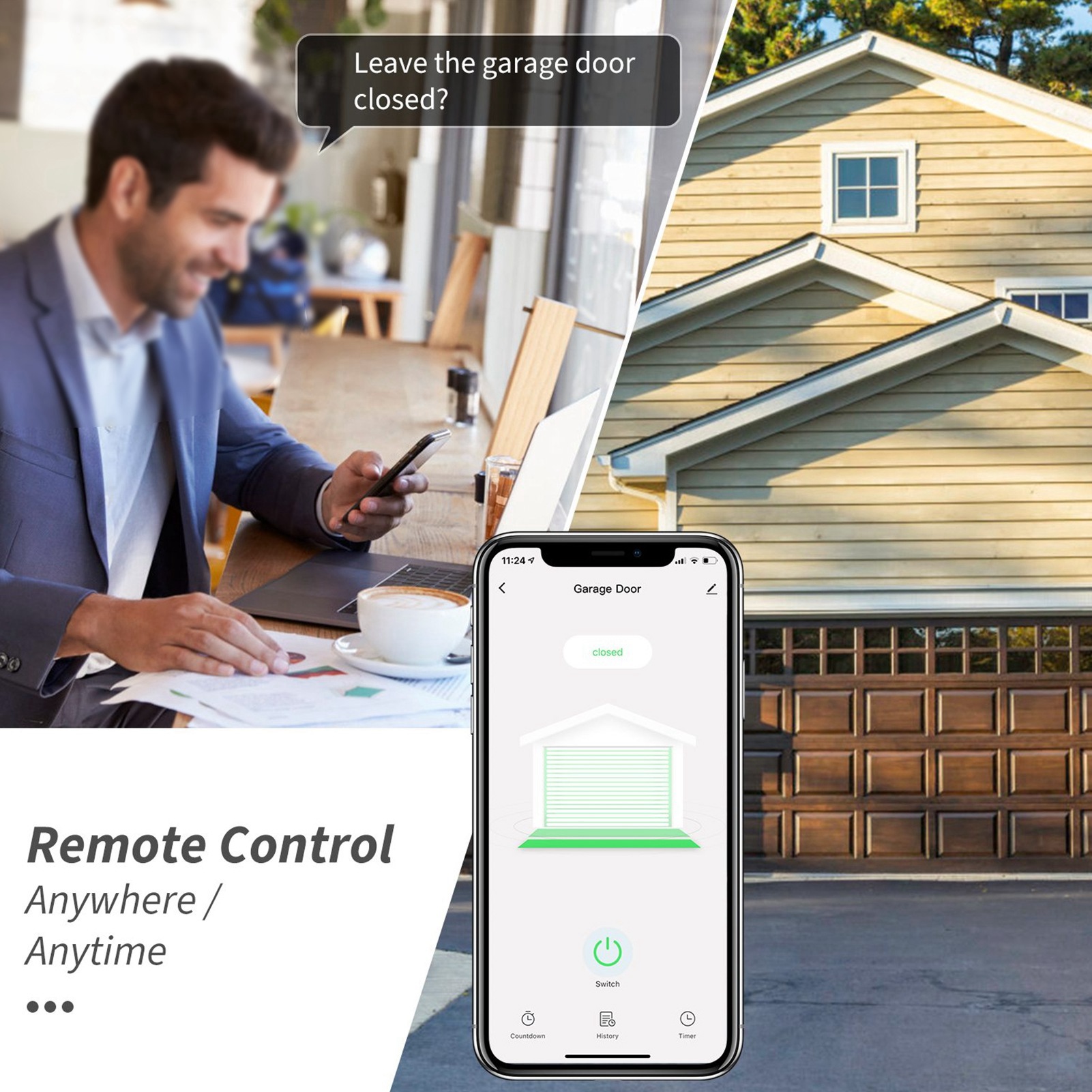 Intelligente WIFI garagedeur d - Smart Garage Door Opener recensie en prijs